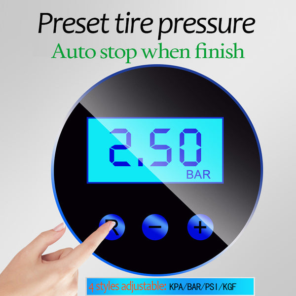 Led Digital Tire Inflator Air Pump for Car,bike