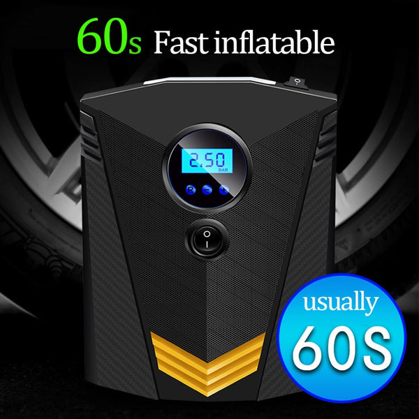 Led Digital Tire Inflator Air Pump for Car,bike